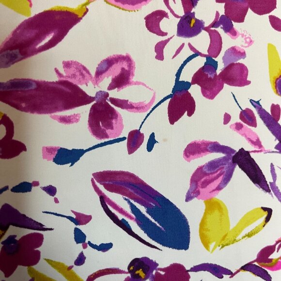 Lands End Women Floral Sun Shade UPF 50 Long Sleeve Relaxed Rash Guard Top M - Picture 6 of 11